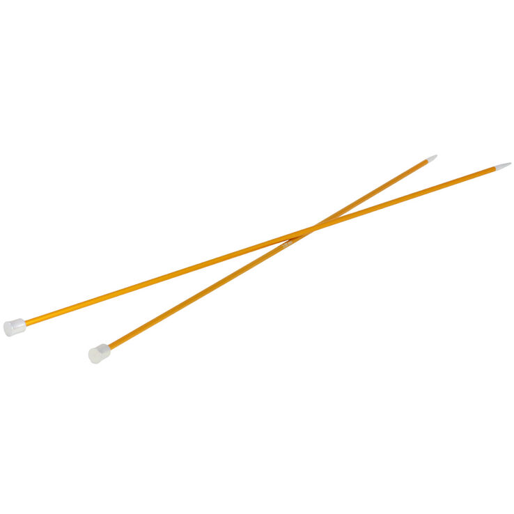 Lana Grossa Breinaalden met Knop Aluminium Rainbow dikte 3,5