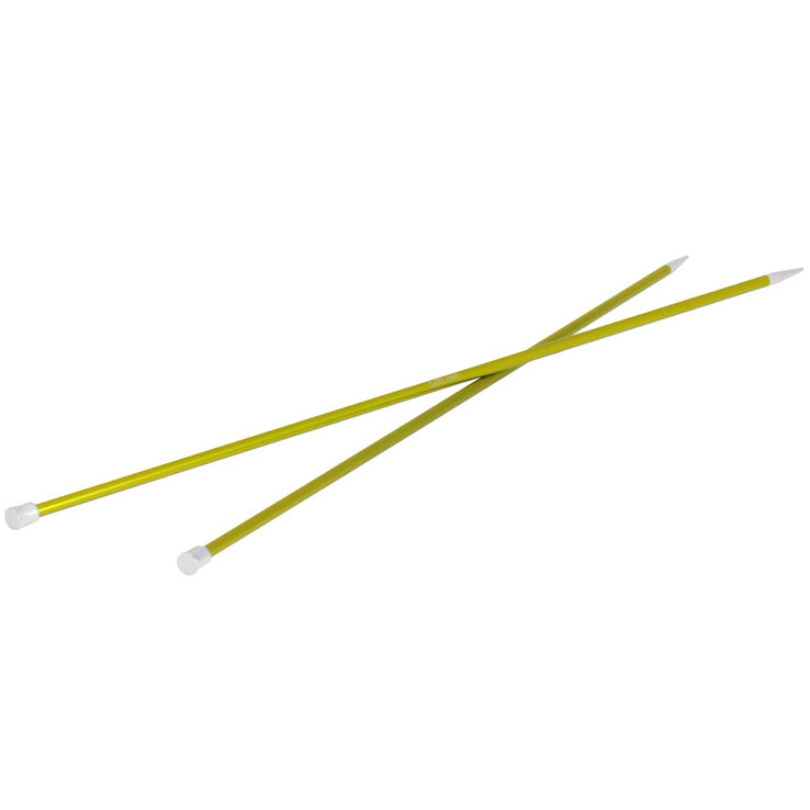 Lana Grossa Breinaalden met Knop Aluminium Rainbow dikte 5,0