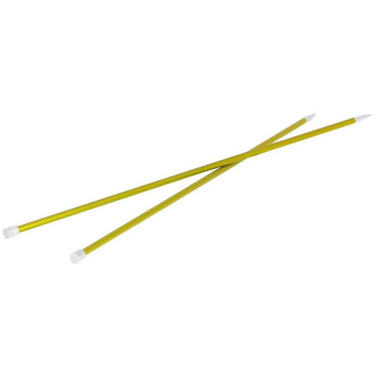 Lana Grossa Breinaalden met Knop Aluminium Rainbow dikte 5,5