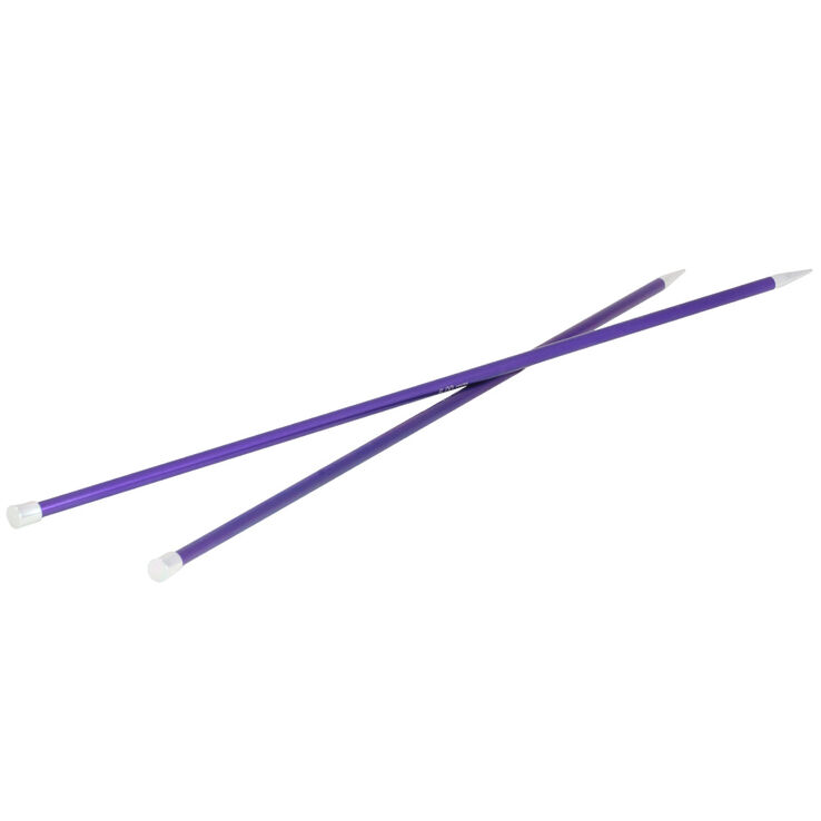 Lana Grossa Breinaalden met Knop Aluminium Rainbow dikte 6,0