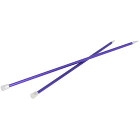 Lana Grossa Breinaalden met Knop Aluminium Rainbow dikte 6,5
