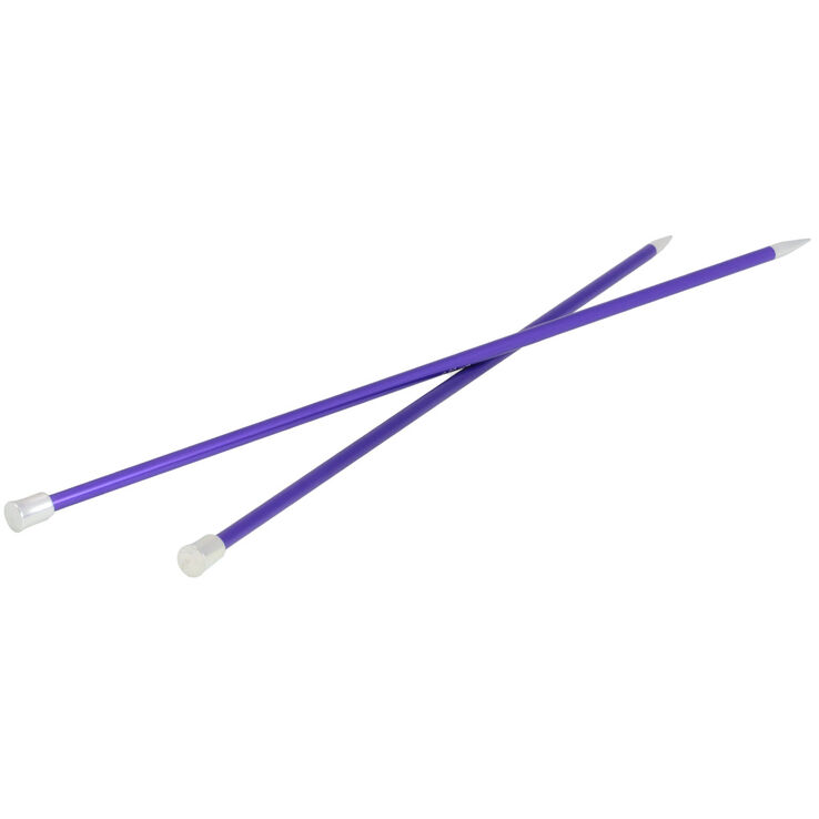 Lana Grossa Breinaalden met Knop Aluminium Rainbow dikte 6,5