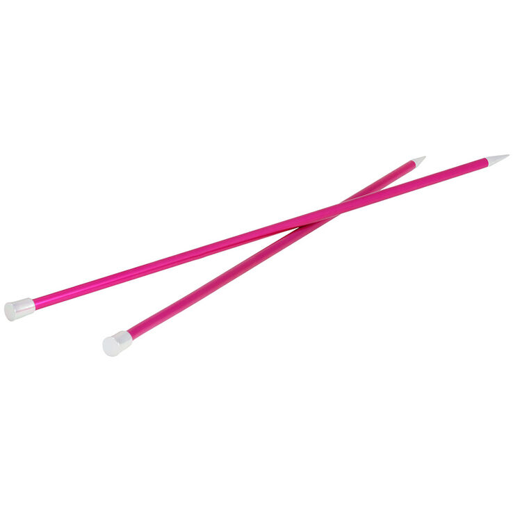 Lana Grossa Breinaalden met Knop Aluminium Rainbow dikte 7,0