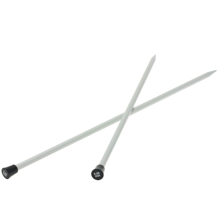 Lana Grossa Breinaalden met Knop Aluminium dikte 8,0