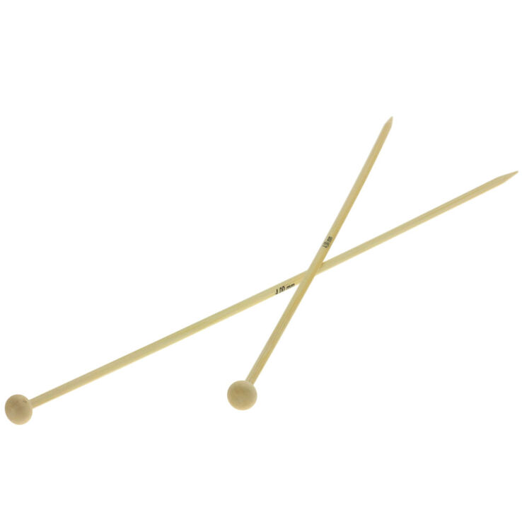 Lana Grossa Breinaalden met Knop Bamboe dikte 4,0