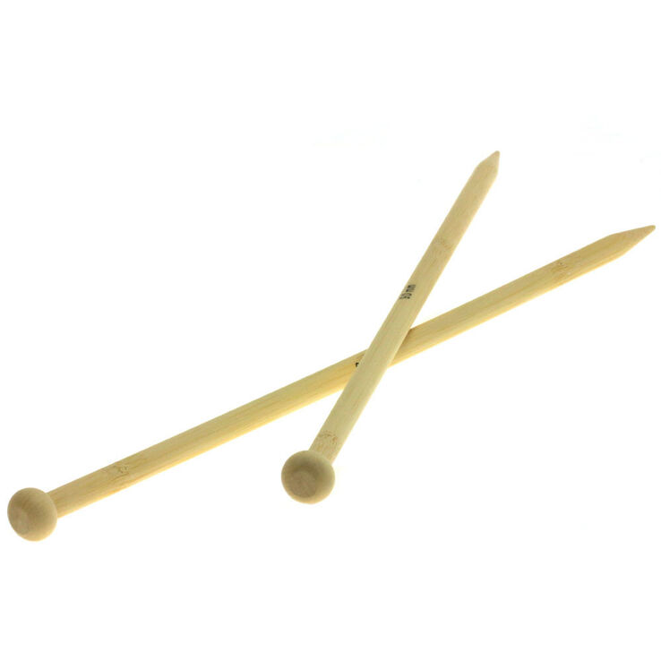 Lana Grossa Breinaalden met Knop Bamboe dikte 9,0