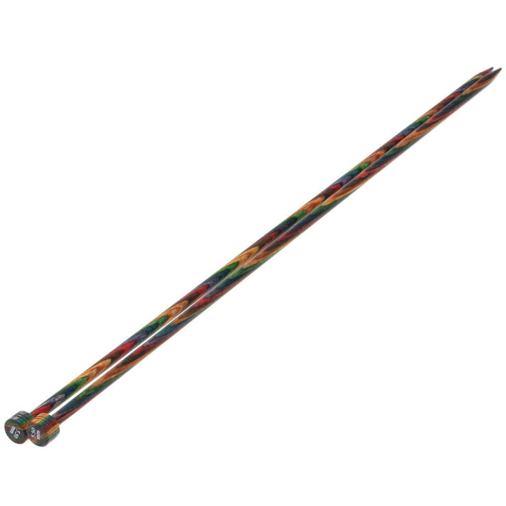 Lana Grossa Breinaalden met Knop Designer Hout Color dikte 5,5/35cm