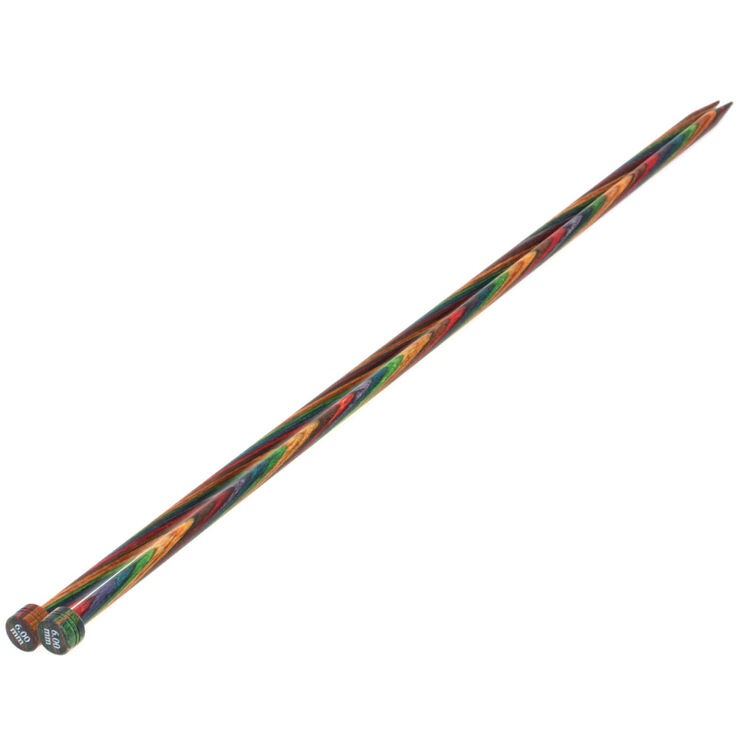 Lana Grossa Breinaalden met Knop Designer Hout Color dikte 6,0/35cm
