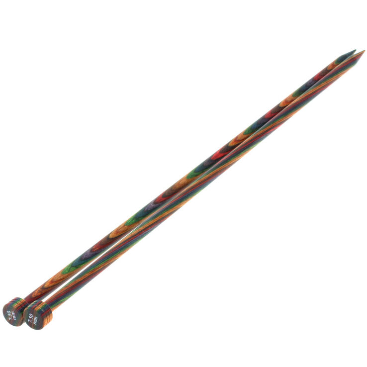 Lana Grossa Breinaalden met Knop Designer Hout Color dikte 7,5/35cm