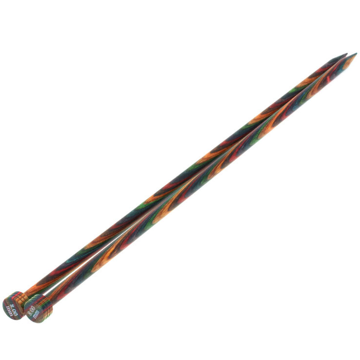 Lana Grossa Breinaalden met Knop Designer Hout Color dikte 8,0/35cm