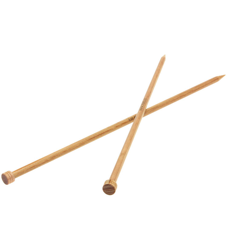 Lana Grossa Breinaalden met Knop Designer Hout Natuur dikte 9,0