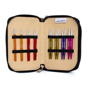 Lana Grossa Naalden Set (kort) Aluminium Rainbow