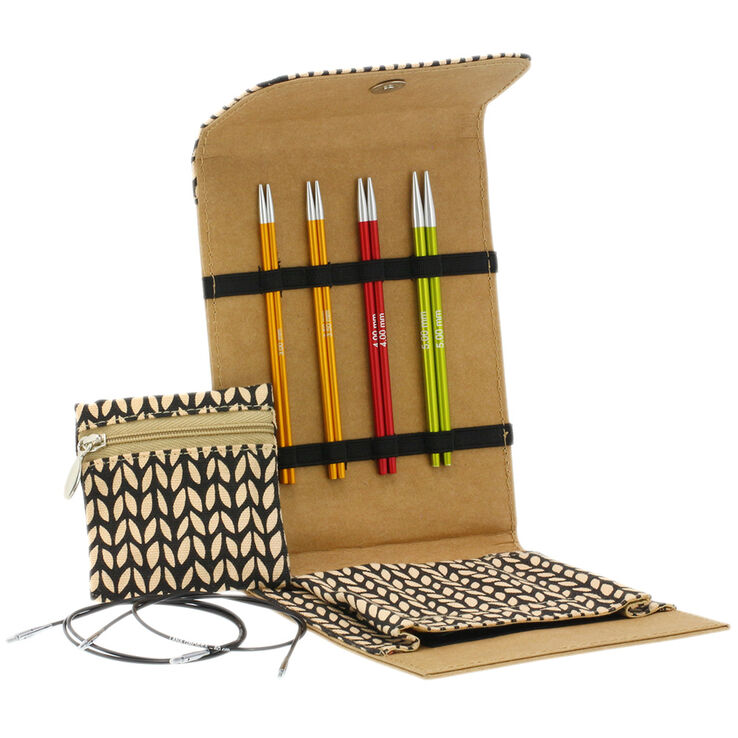 Lana Grossa Naalden Set Aluminium Rainbow klein (bruin)