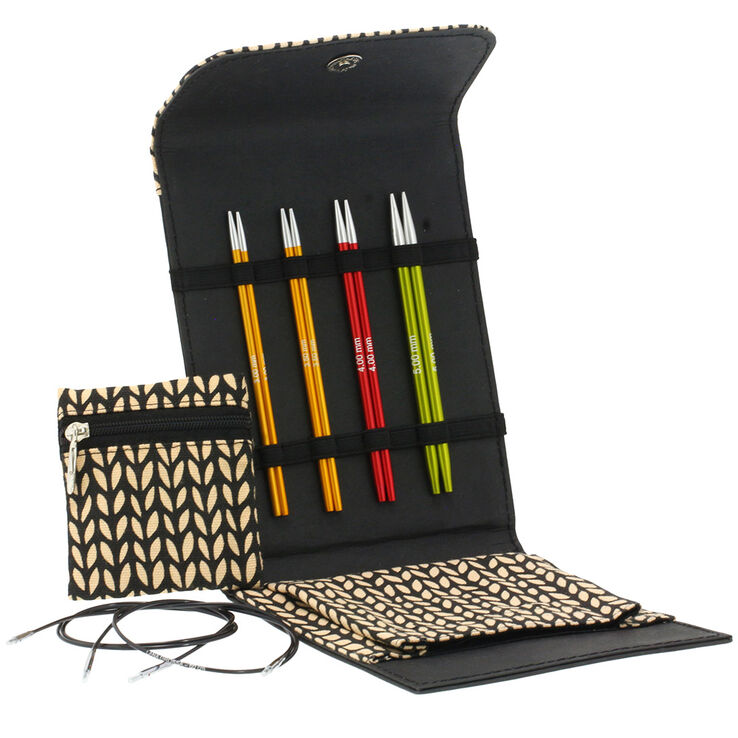 Lana Grossa Naalden Set Aluminium Rainbow klein (zwart)