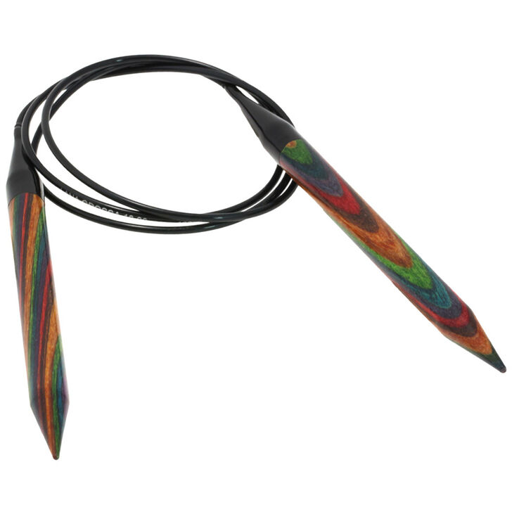 Lana Grossa Rondbreinaalden Designer Hout Multicolor dikte 10,0/100cm