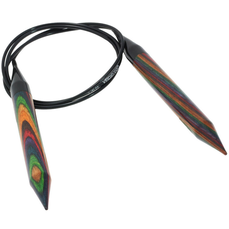 Lana Grossa Rondbreinaalden Designer Hout Multicolor dikte 12,0/100cm