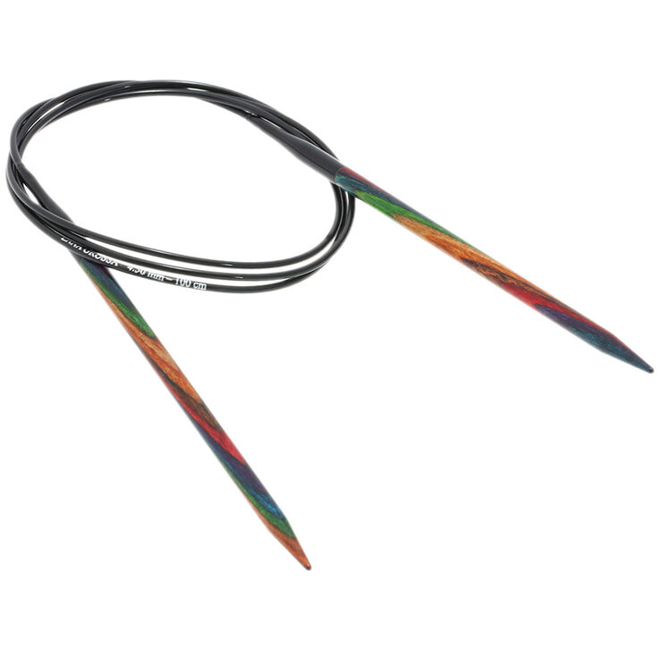 Lana Grossa Rondbreinaalden Designer Hout Multicolor dikte 5,5/100cm