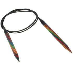 Lana Grossa Rondbreinaalden Designer Hout Multicolor dikte 7,0/100cm