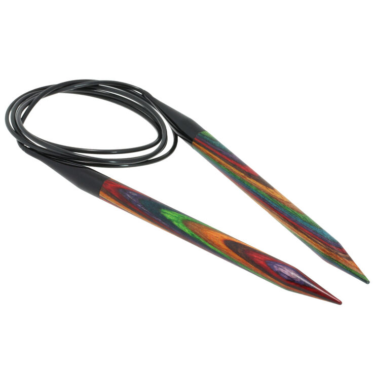 Lana Grossa Rondbreinaalden Designer Hout Multicolor dikte 10,0/120cm