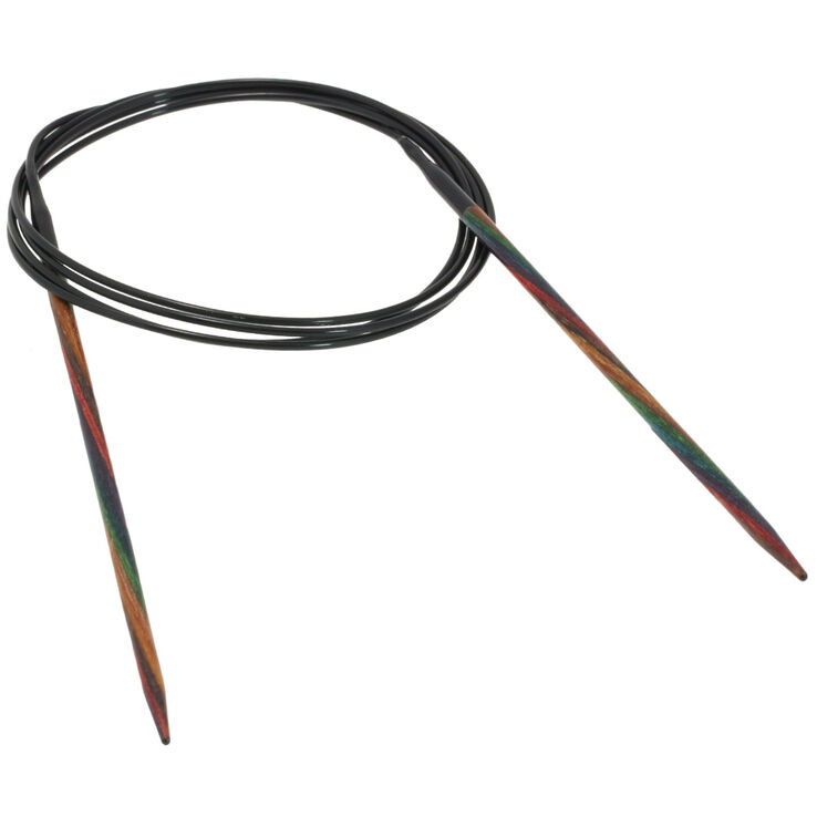 Lana Grossa Rondbreinaalden Designer Hout Multicolor dikte 3,0/120cm