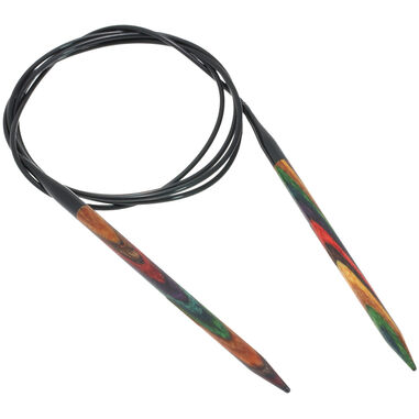 Lana Grossa Rondbreinaalden Designer Hout Multicolor dikte 5,5/120cm