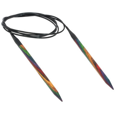 Lana Grossa Rondbreinaalden Designer Hout Multicolor dikte 6,0/120cm