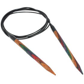 Lana Grossa Rondbreinaalden Designer Hout Multicolor dikte 6,5/120cm