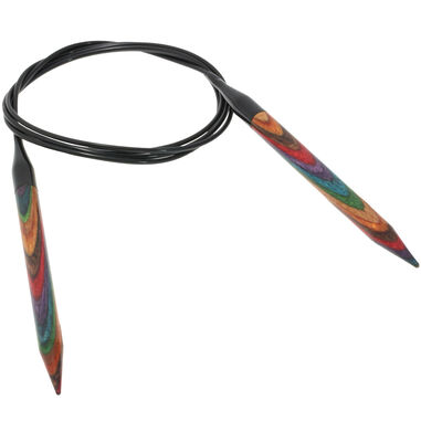 Lana Grossa Rondbreinaalden Designer Hout Multicolor dikte 7,0/120cm