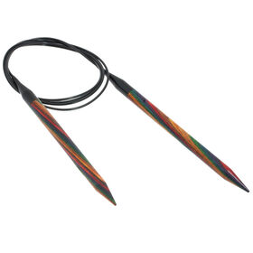 Lana Grossa Rondbreinaalden Designer Hout Multicolor dikte 9,0/120cm