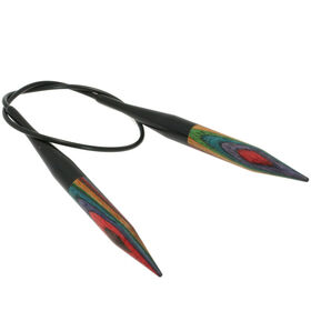 Lana Grossa Rondbreinaalden Designer Hout Multicolor dikte 10,0/40cm