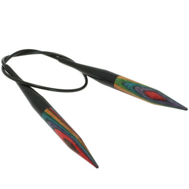 Lana Grossa Rondbreinaalden Designer Hout Multicolor dikte 10,0/40cm
