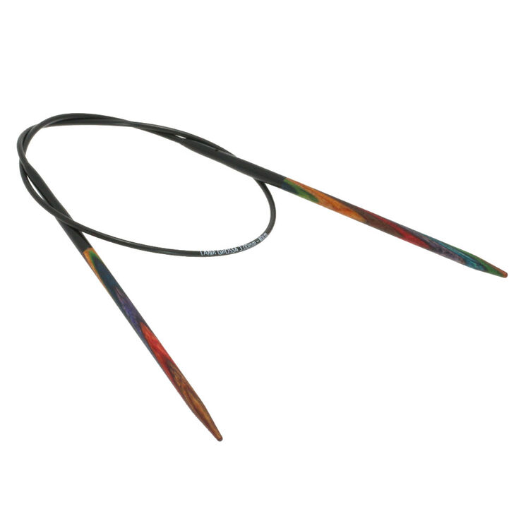 Lana Grossa Rondbreinaalden Designer Hout Multicolor dikte 3,5/40cm