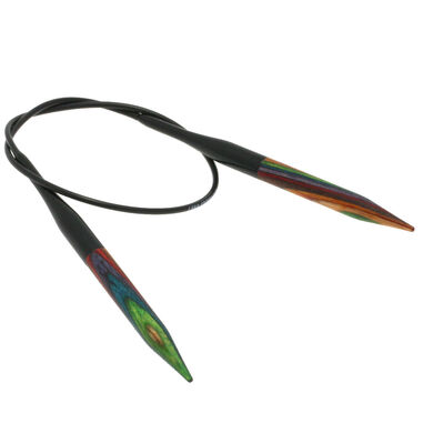 Lana Grossa Rondbreinaalden Designer Hout Multicolor dikte 6,5/40cm