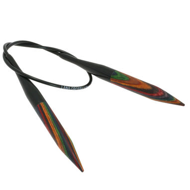 Lana Grossa Rondbreinaalden Designer Hout Multicolor dikte 9,0/40cm