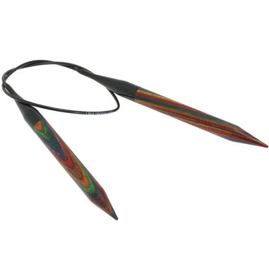 Lana Grossa Rondbreinaalden Designer Hout Multicolor dikte 12,0/60cm