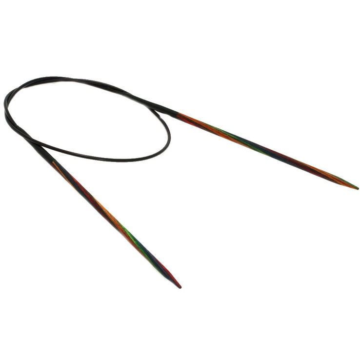 Lana Grossa Rondbreinaalden Designer Hout Multicolor dikte 3,5/60cm