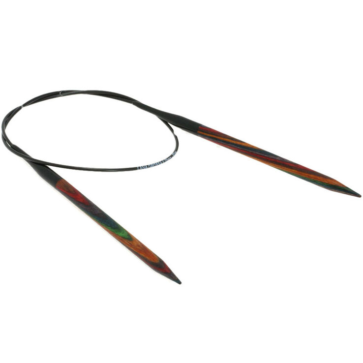Lana Grossa Rondbreinaalden Designer Hout Multicolor dikte 6,0/60cm
