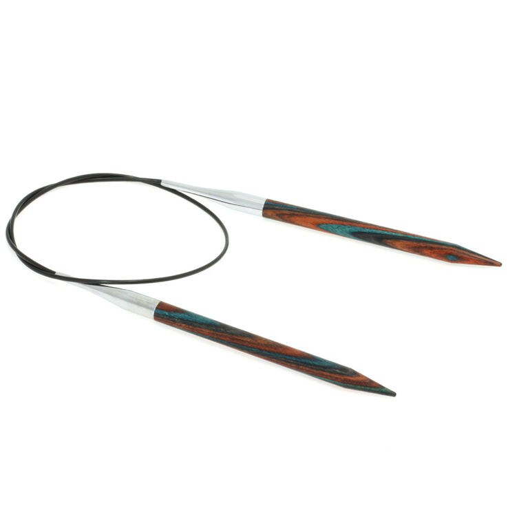 Lana Grossa Rondbreinaalden Designer Hout Color dikte 7,0/60cm