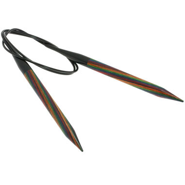 Lana Grossa Rondbreinaalden Designer Hout Multicolor dikte 10,0/80cm