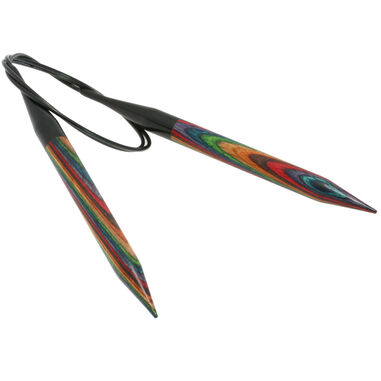 Lana Grossa Rondbreinaalden Designer Hout Multicolor dikte 12,0/80cm