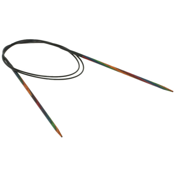 Lana Grossa Rondbreinaalden Designer Hout Multicolor dikte 3,25/80cm