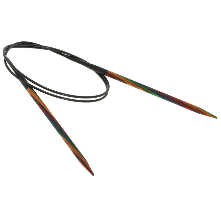 Lana Grossa Rondbreinaalden Designer Hout Multicolor dikte 4,5/80cm