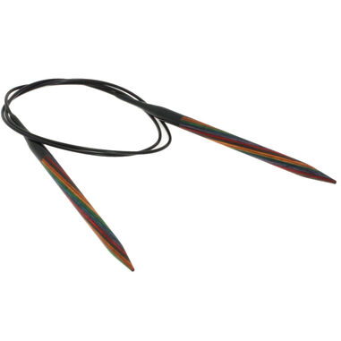 Lana Grossa Rondbreinaalden Designer Hout Multicolor dikte 6,5/80cm
