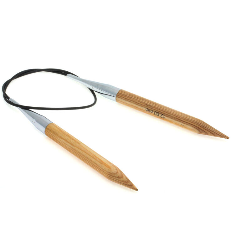 Lana Grossa Rondbreinaalden Designer Hout Natuur dikte12,0/60cm