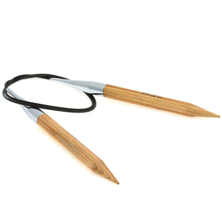 Lana Grossa Rondbreinaalden Designer Hout Natuur dikte12,0/80cm