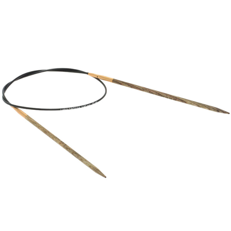 Lana Grossa Rondbreinaalden Designer Hout Signal dikte 3,5/60cm