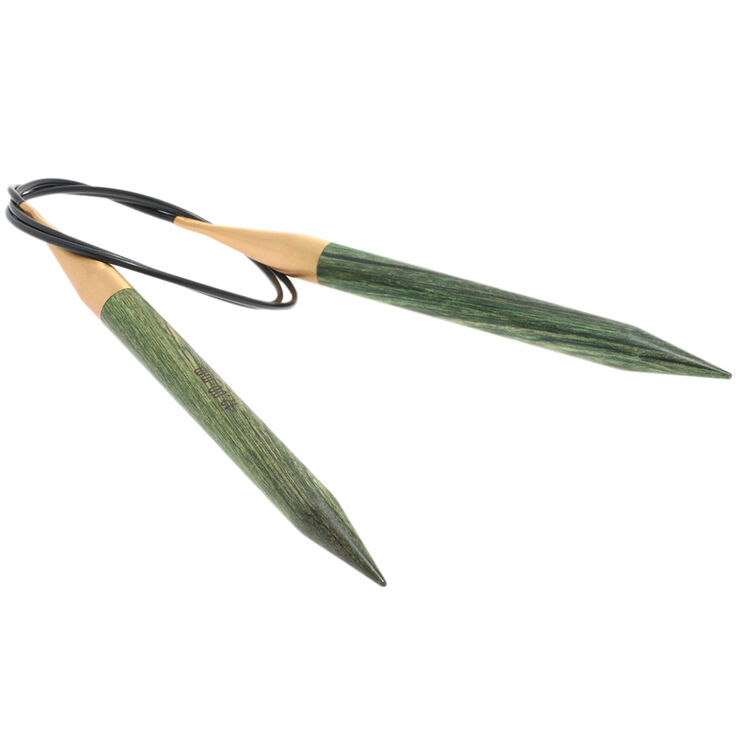 Lana Grossa Rondbreinaalden Designer Hout Signal dikte12,0/80cm