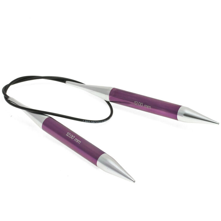 Lana Grossa Rondbreinaalden Aluminium Rainbow dikte 12,0/60cm