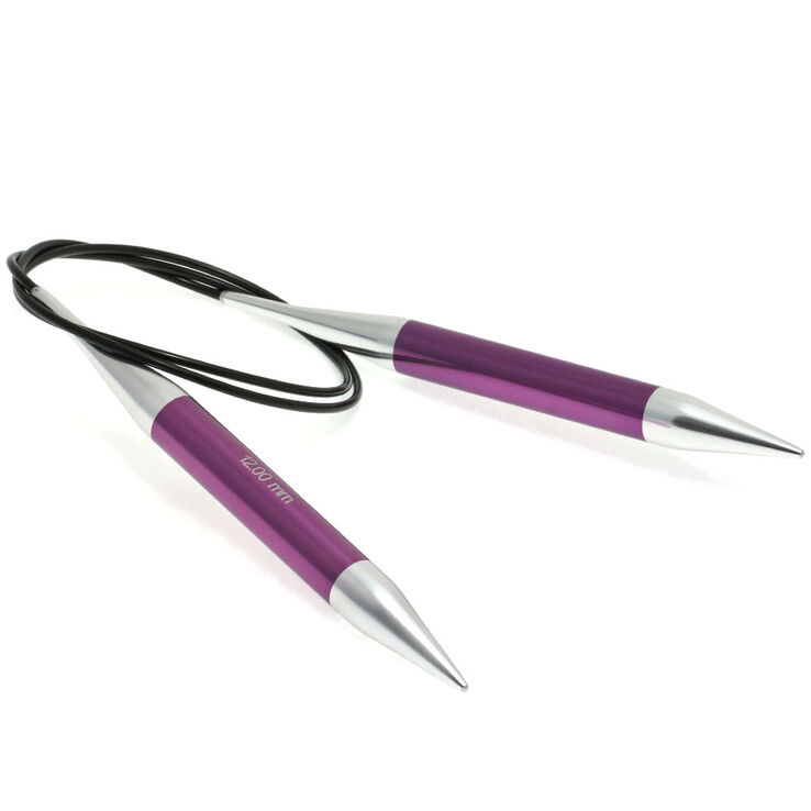 Lana Grossa Rondbreinaalden Aluminium Rainbow dikte 12,0/100cm