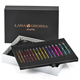 Lana Grossa  Naalden Set Aluminium Rainbow